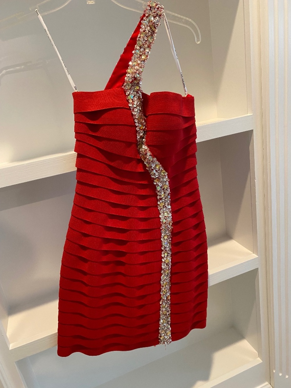 Sherri Hill size 0 red cocktail dress